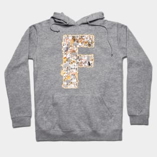 cat letter F(the cat forms the letter F) Hoodie